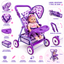 Coche para Muñecas Grande con Bandeja y Canasto Infantil