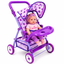 Coche para Muñecas Grande con Bandeja y Canasto Infantil