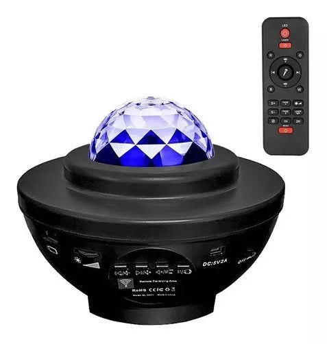 Proyector De Galaxia Estrellas Led Y Sonido Bluetooth