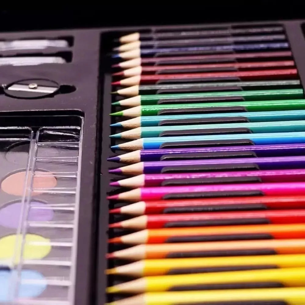 Set De Arte Maleta 150 Piezas Lápices Para Colorear