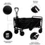 Carrito Para Compras Plegable Ideal Para El Camping Pro Max Color Negro