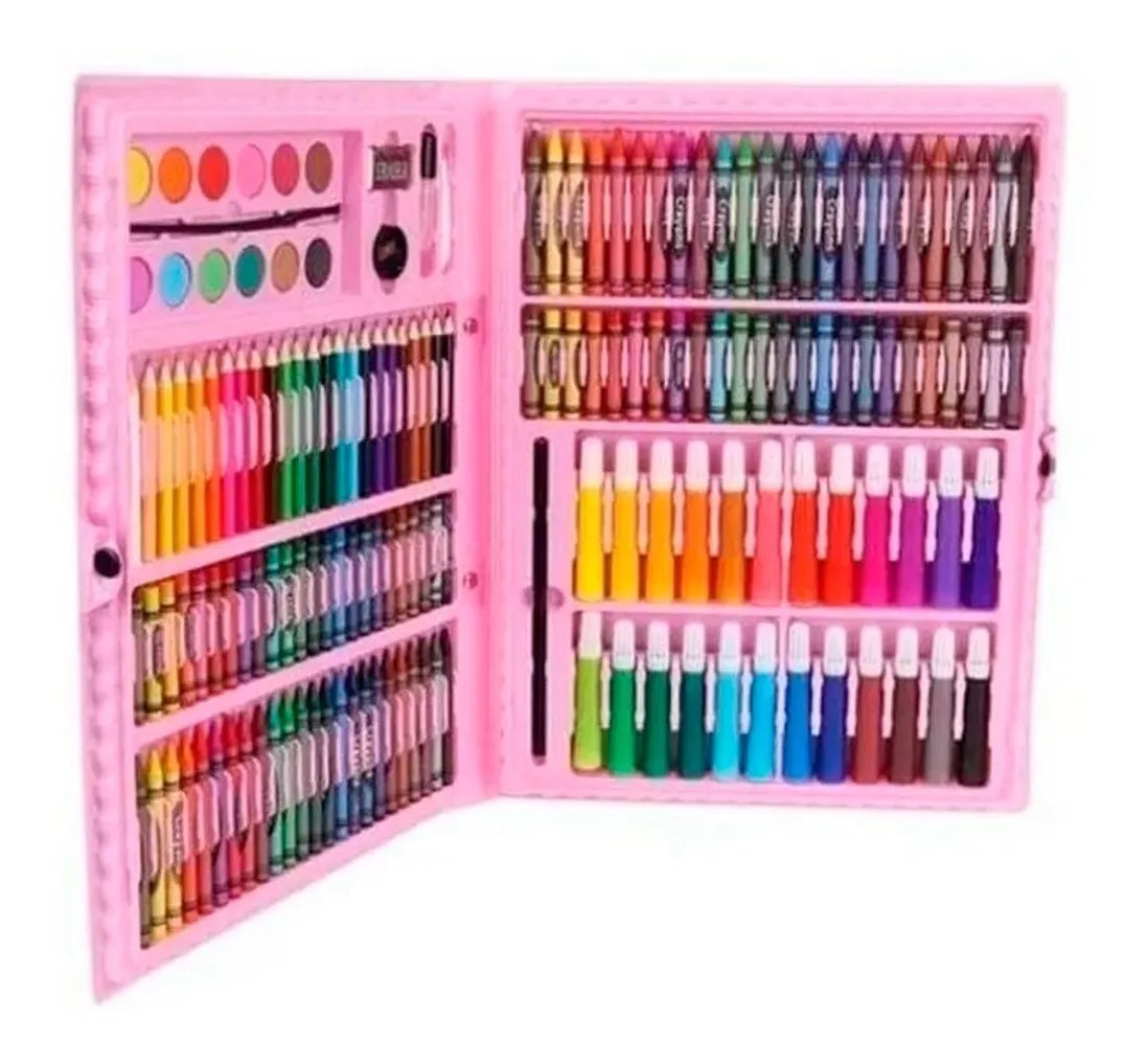 Set De Arte Maleta 150 Piezas Lápices Para Colorear