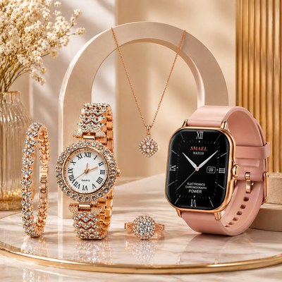 Set de Reloj Mujer Accesorios Elegantes