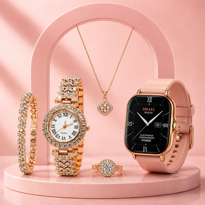 Set de Reloj Mujer Accesorios Elegantes