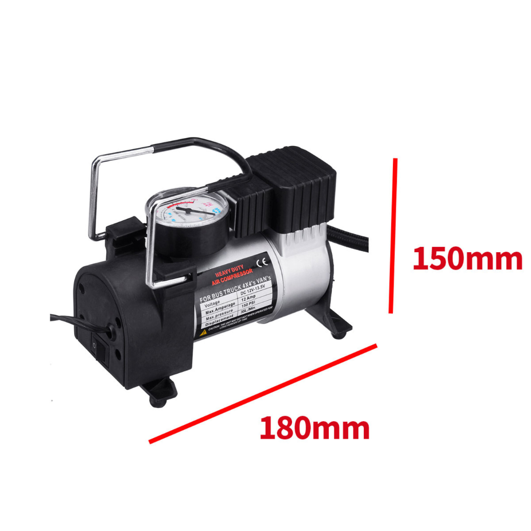 Compresor de Aire Portátil Heavy Duty 12V - Inflador de Neumáticos 4x4