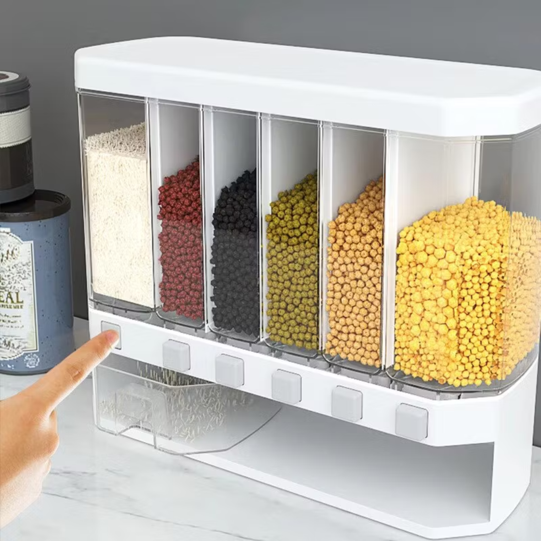 Dispensador De Granos Cereal Arroz Pasta Organizador Cocina