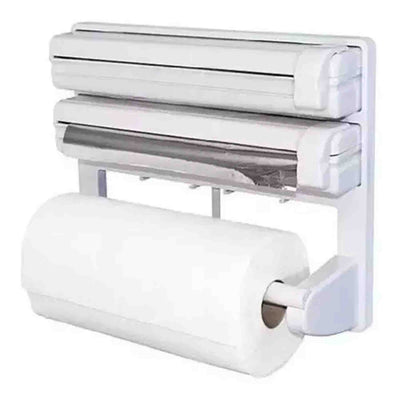 Dispensador Triple De Soporte De Papel Aluza Aluminio Nova