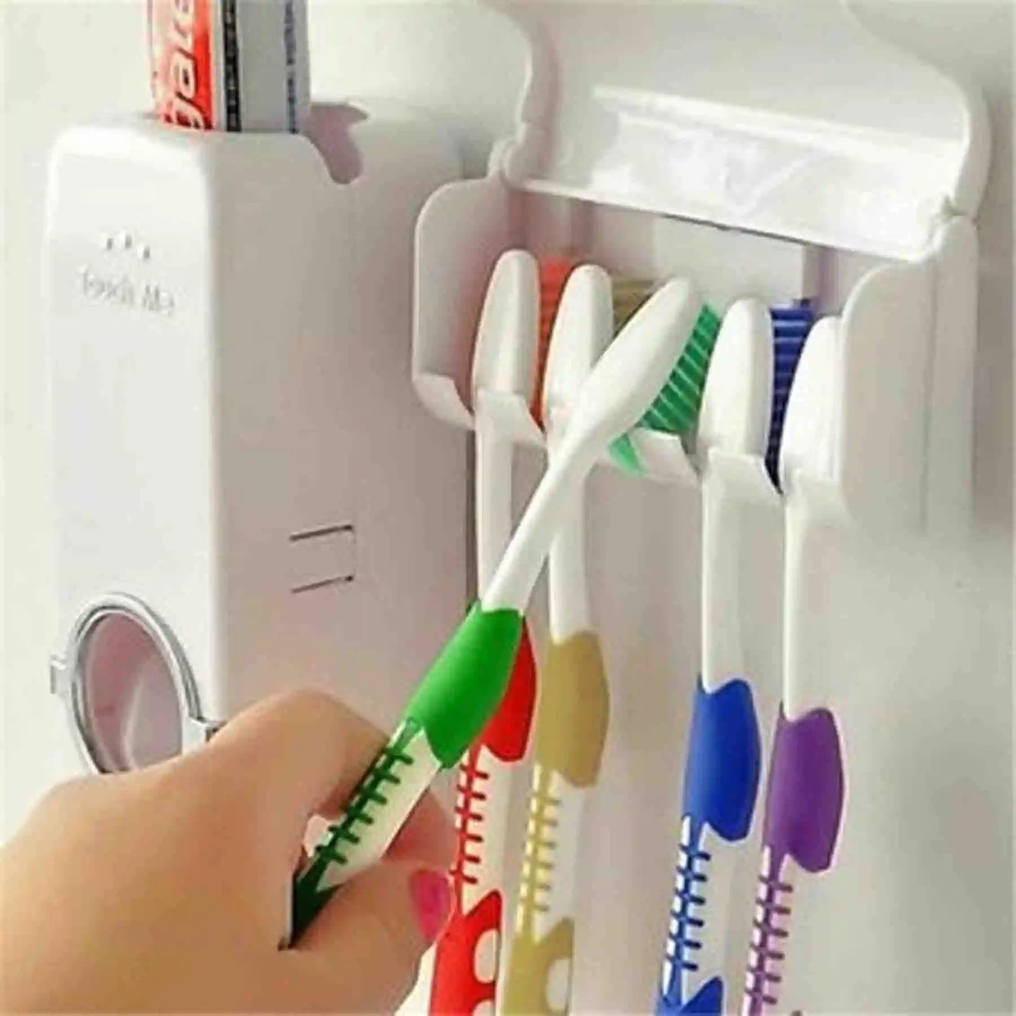 Dispensador De Pasta Dental y Soprte Para Cepillos