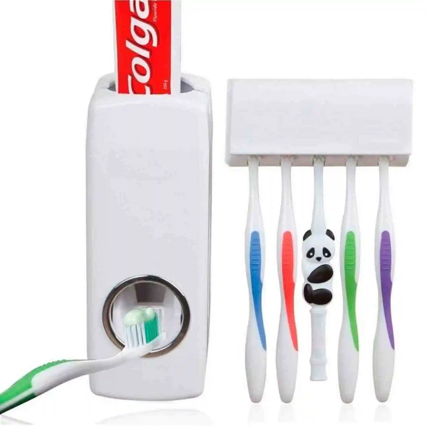 Dispensador De Pasta Dental y Soprte Para Cepillos