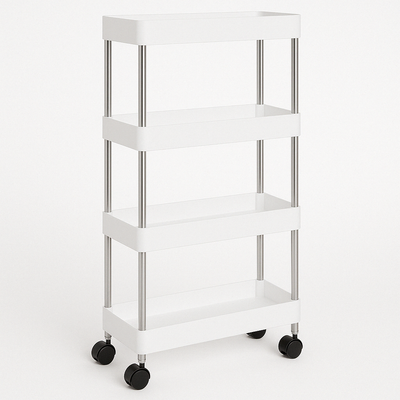 Estante Organizador Baño 4 Niveles Carrito Multifuncional