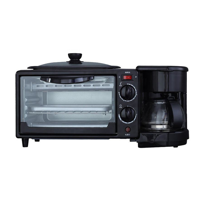 Horno Eléctrico 3 en 1 con Cafetera y Plancha