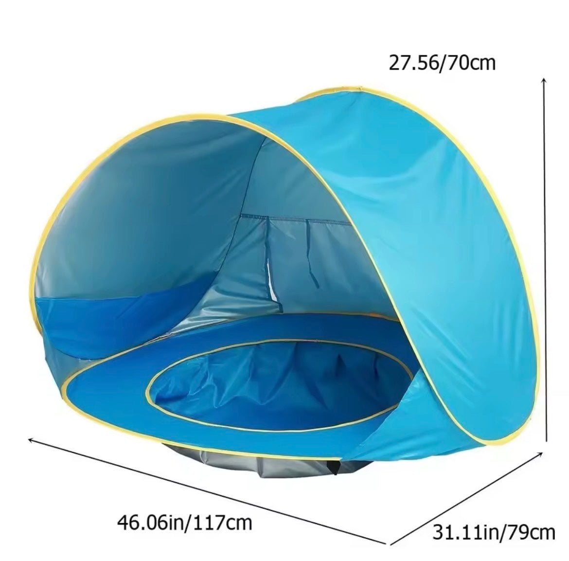 Carpa de Playa con Piscina para Bebés