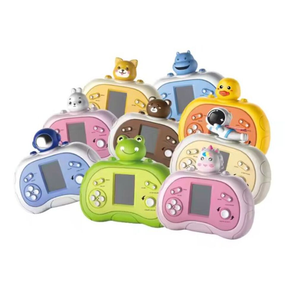 Consola Portátil Retro Tipo Tetris – Diseño Animalitos