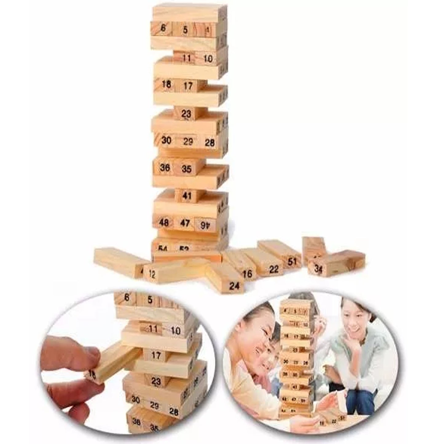 Juego De Jenga, Wiss Toy O Torre Infernal 54 Piezas Pequeño