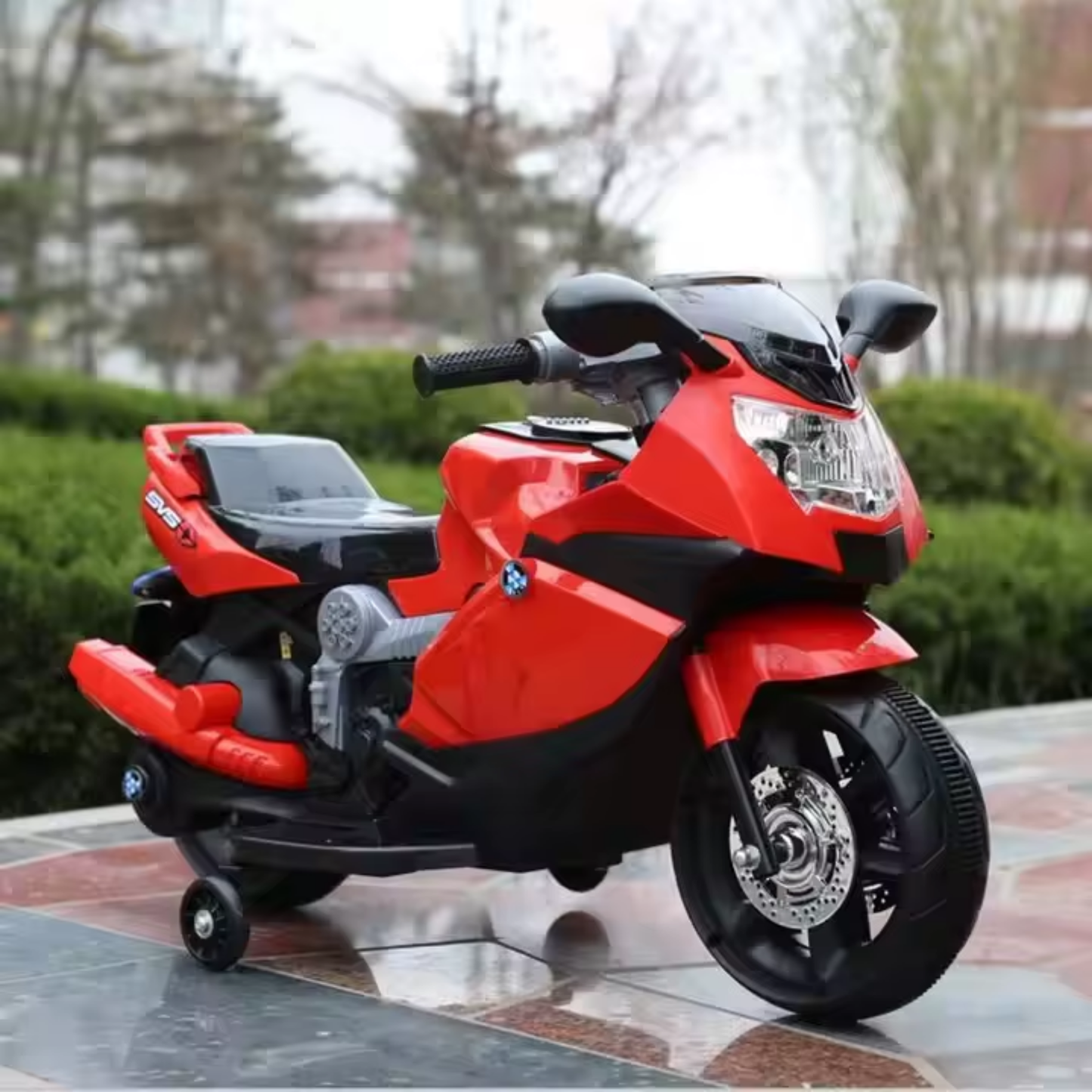 Moto Electrica Juguete Antivuelco Niños Luz Sonido