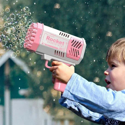 Máquina Pistola De Burbujas Gatling Bazooka led