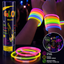 Pulseras Neón Luminosas 50 Unidades Glow Sticks para Fiestas y Eventos