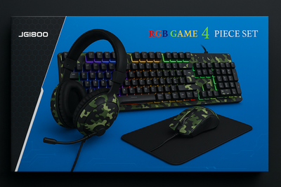 Kit Gamer 4 En 1 Teclado Y Mouse Auricular Y Pad