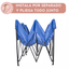 Toldo Plegable 3 X 3 Metros Impermeable Color Azul Terraza