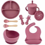 Set de Alimentación de Silicona para Bebés Libre de BPA