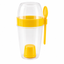 Pack 2 Vasos Para Yogurt Cereal Con Tapa Y Cuchara