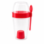 Pack 2 Vasos Para Yogurt Cereal Con Tapa Y Cuchara