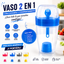 Pack 2 Vasos Para Yogurt Cereal Con Tapa Y Cuchara
