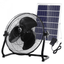 Ventilador Solar Piso Portatil Hogar Recargable Con Panel Solar