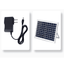 Ventilador Solar Piso Portatil Hogar Recargable Con Panel Solar