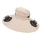 Sombrero con Ventilador Solar Recargable