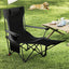 Silla Plegable de Camping con Reposapiés Reclinable