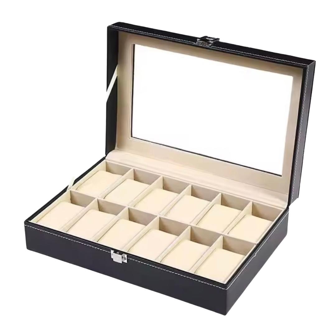 Caja Organizadora para 12 Relojes Elegancia y Protección