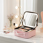 Cosmetiquero Con Espejo Organizador Led Cosmeticos