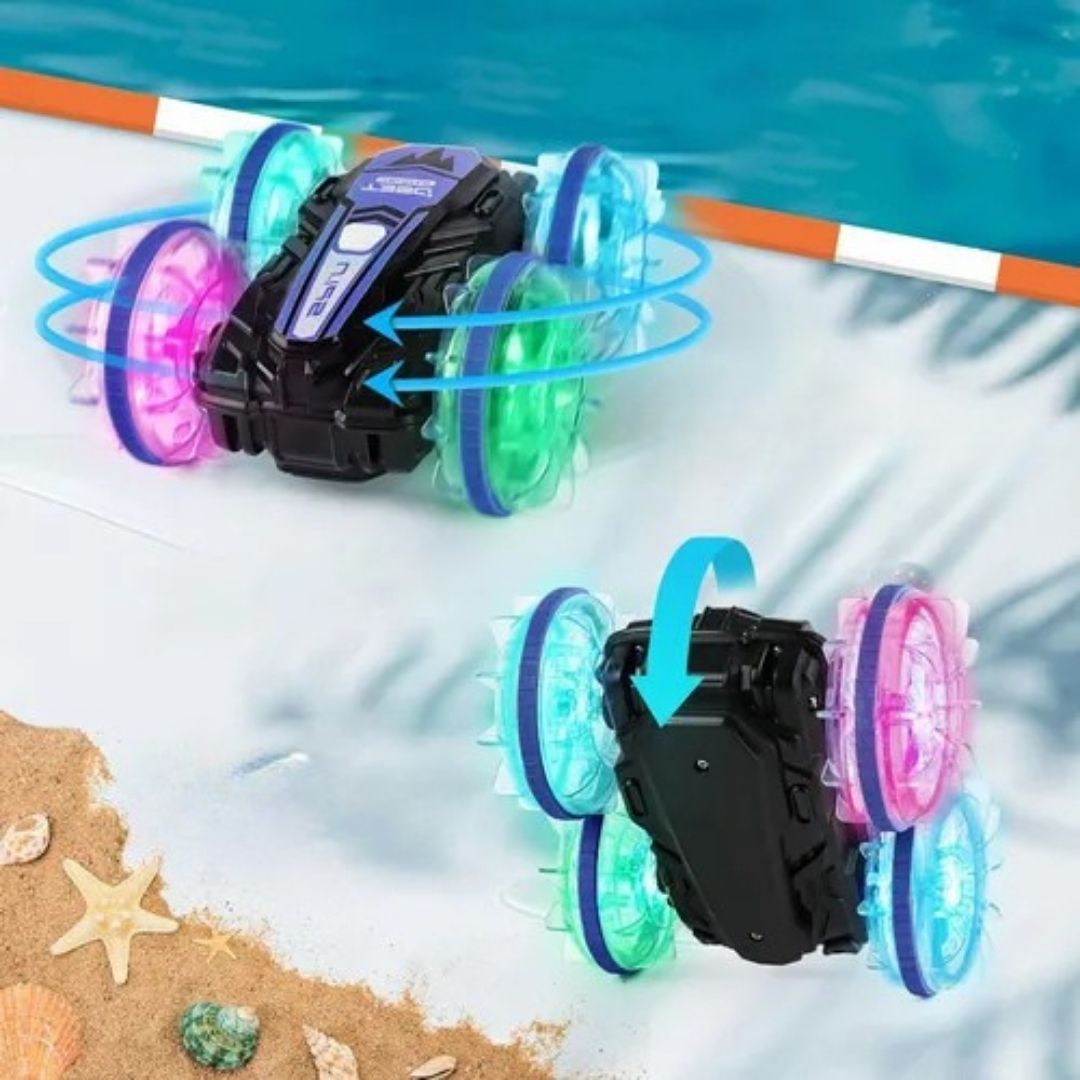 Auto RC Anfibio 2 en 1 con Control de Gestos y Luces LED