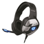 Auriculares gamer Onikuma Gamer K5 Pro negro y azul con luz LED