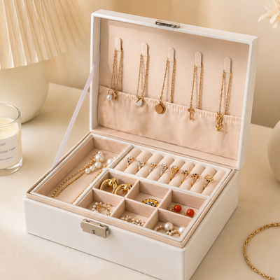 Joyero Organizador de Joyas con Compartimentos