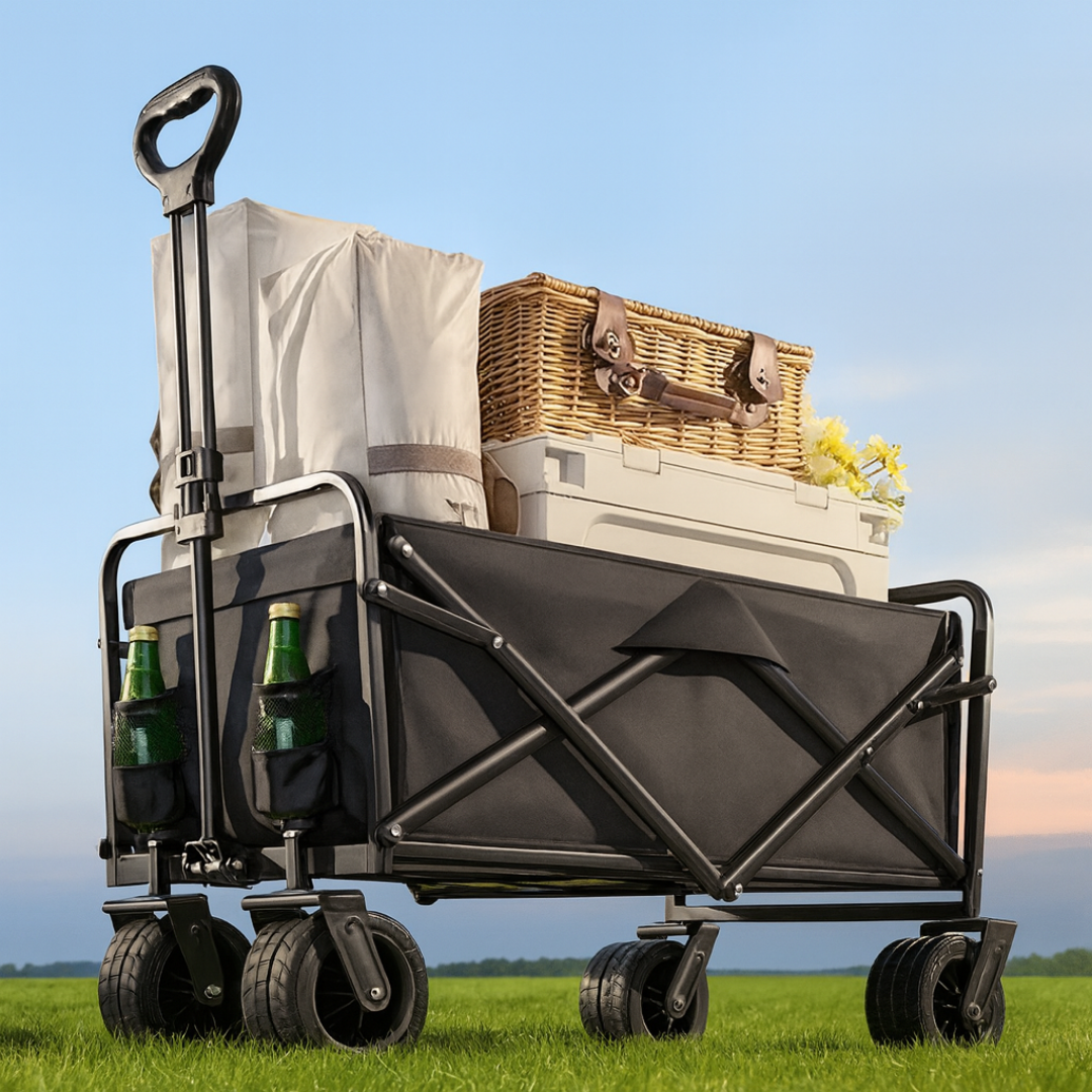 Carrito Plegable de Mano para Camping y Compras