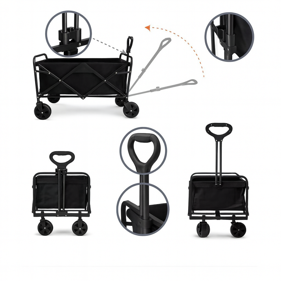 Carrito Plegable de Mano para Camping y Compras