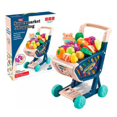 Carrito de Compras de Juguete con 30 Accesorios