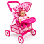 Coche para Muñecas Grande con Bandeja y Canasto Infantil