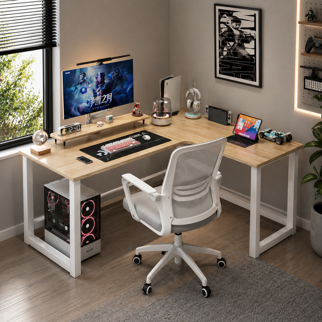 Escritorio Gamer En L Multifuncional