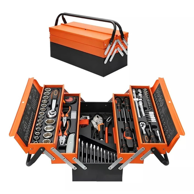 Caja de Herramientas Set 85 Piezas – Plegable 5 Niveles de Metal