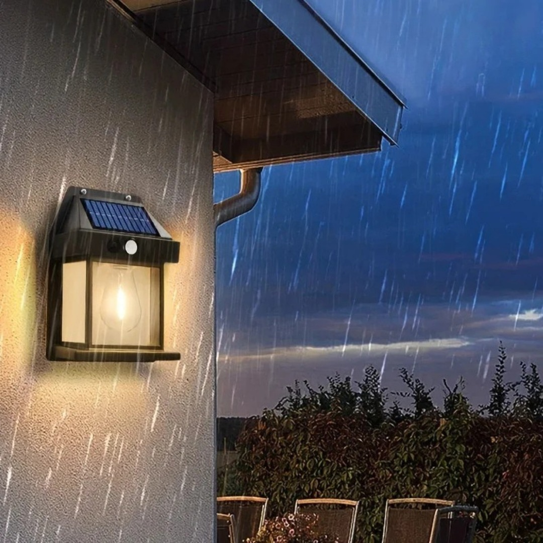 Farol Solar de Pared para Exteriores con Sensor de Movimiento
