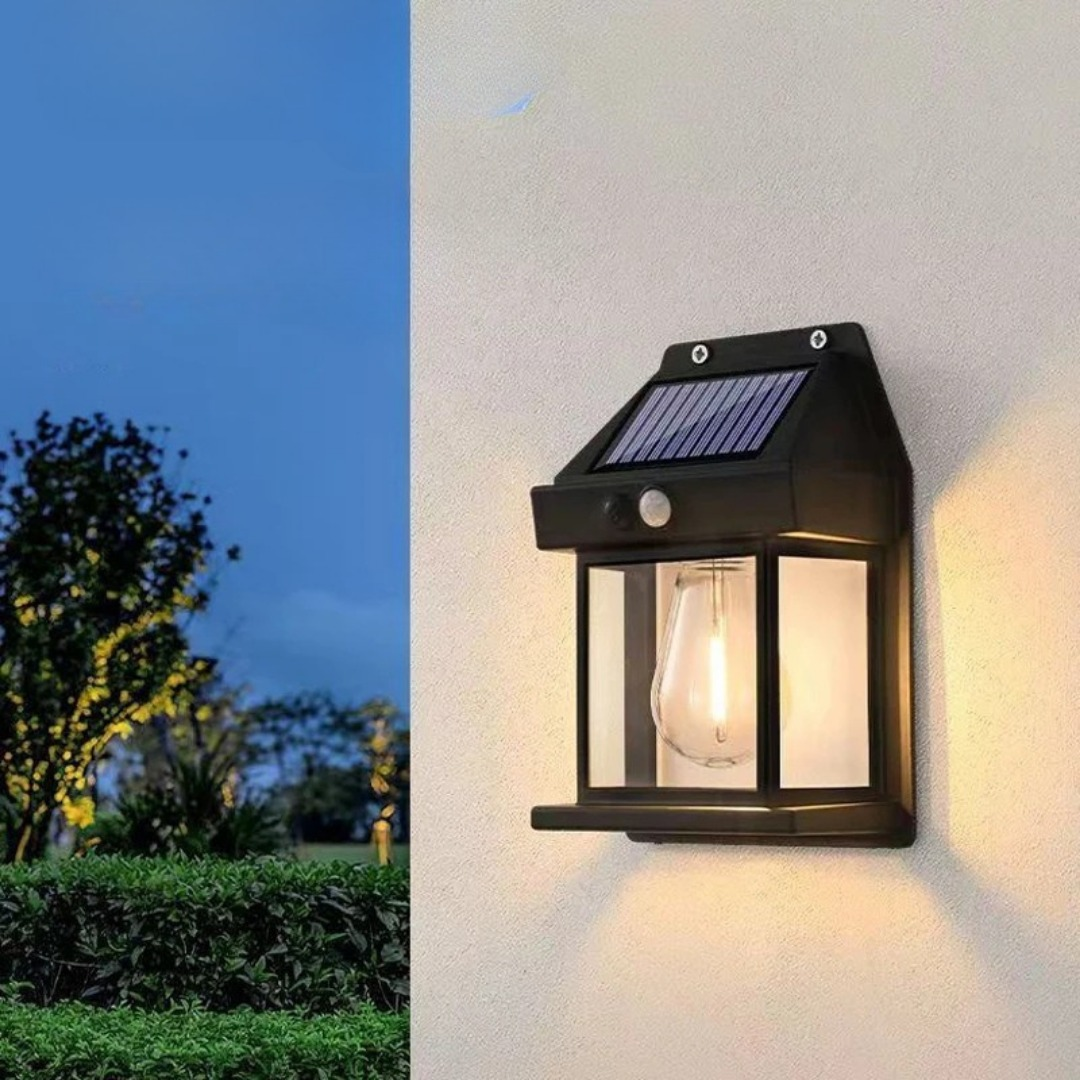 Farol Solar de Pared para Exteriores con Sensor de Movimiento
