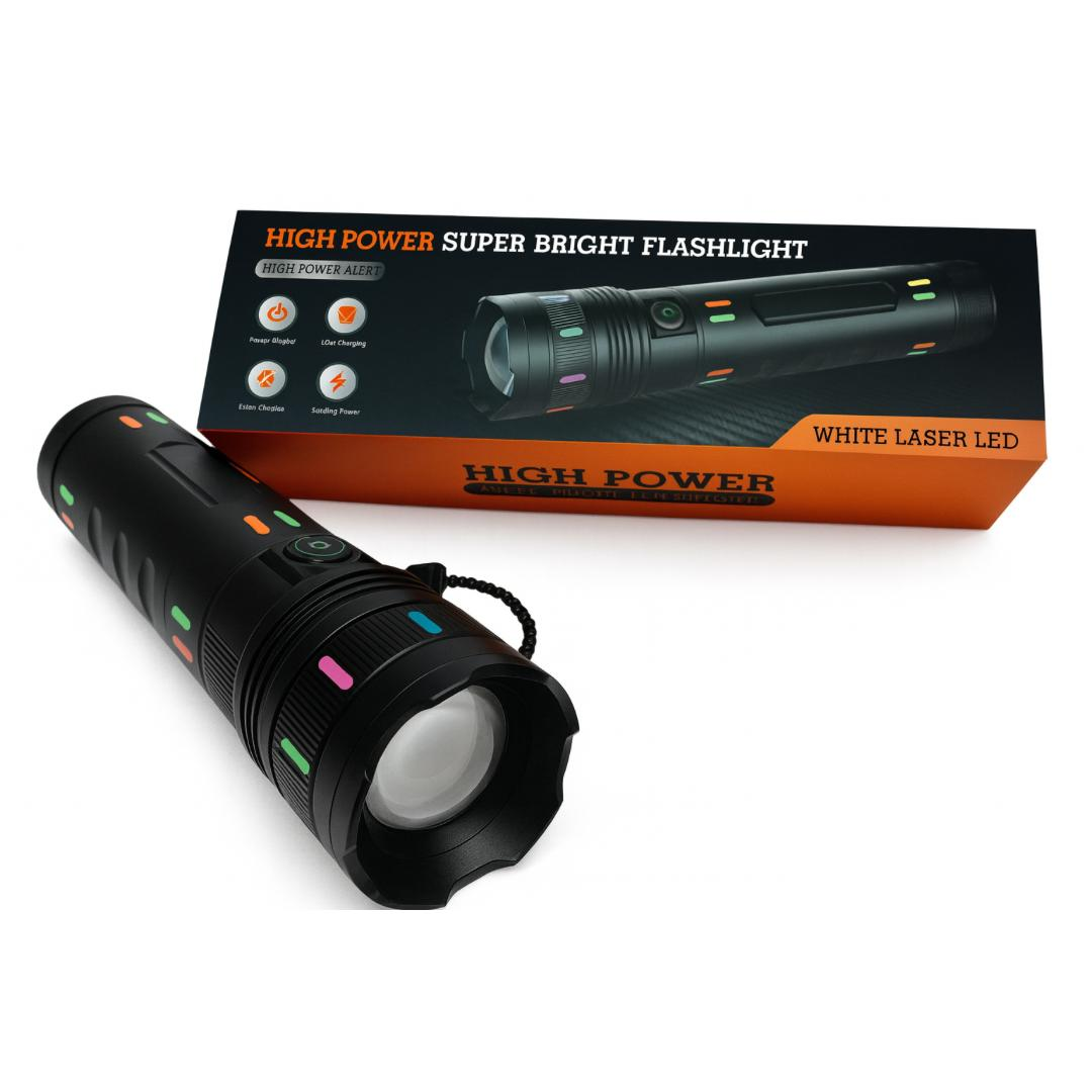 Linterna LED Recargable con Zoom