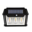 Farol Solar Aplique Pared 3 Ampolletas Sensor Luz Fría