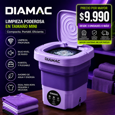 Mini Lavadora Portátil Plegable Personal para Hogar y Viajes