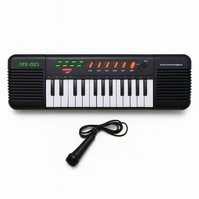Teclado Musical Infantil 32 Teclas con Micrófono – Juguete Educativo Portátil