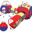 Carpa Infantil 3 en 1 con Túnel Roja