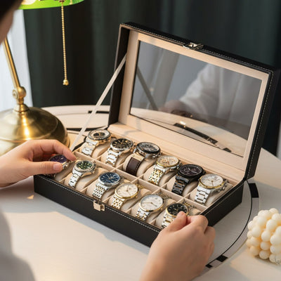 Caja Organizadora para 12 Relojes Elegancia y Protección